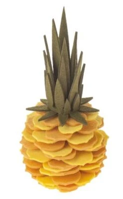 Filz-Bastelset Ananas, Gelb (ca. 23 Cm)