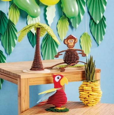 Filz-Bastelset Ananas, Gelb (ca. 23 Cm) – Bild 4