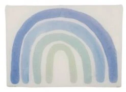 Wachsmotiv Regenbogen, Pastellblau (7 X 5 Cm)