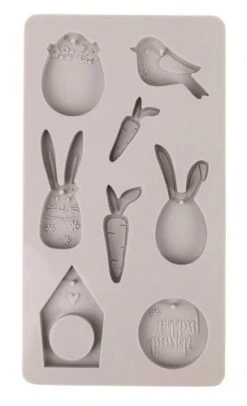 Silikonform Happy Spring, 8 Formen