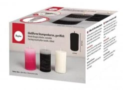 Silikonform Stumpenkerze Geriffelt (5x8,7 Cm)