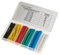 Schrumpfschlauch-Sortiment, 100er-Set Je 6 Cm